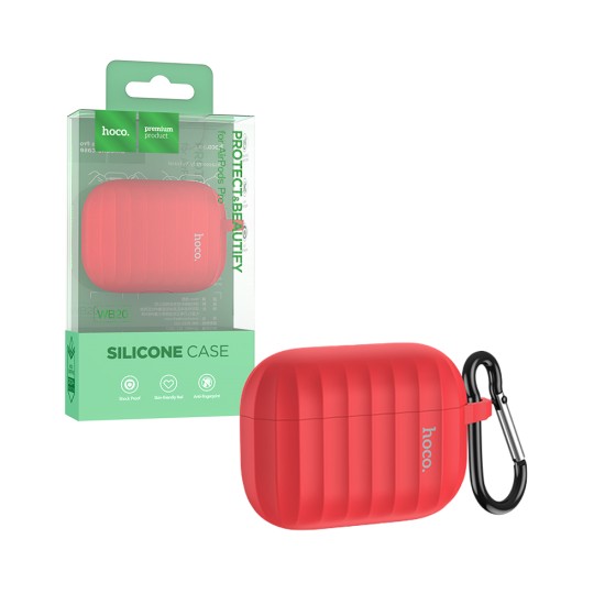 Silicone Case Hoco WB20 Fenix For Airpods Pro Red Silicone Case Hoco WB20 Fenix For Airpods Pro Red